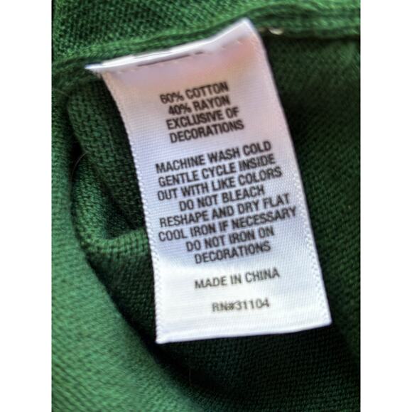 Kim Rogers Curvy Sequin Red Cardinal Sweater Holidays Sparkly Festive Christmas - Picture 5 of 7